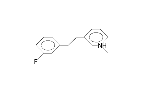 3-(3-Fluoro-styryl)-N-methyl-pyridinium cation