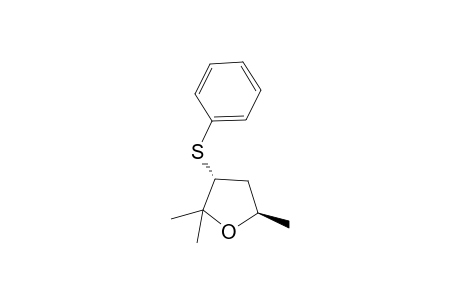 (3R,5R)-2,2,5-Trimethyl-3-phenylsulfanyl-tetrahydro-furan
