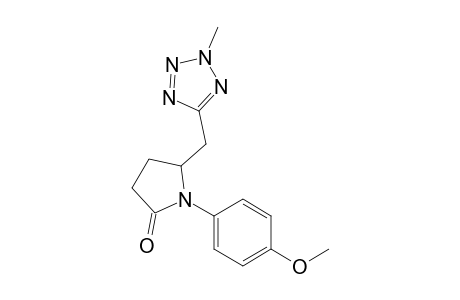 1-(4-Methoxyphenyl)-5-(2-methyltetrazol-5-ylmethyl)pyrrolidin-2-one