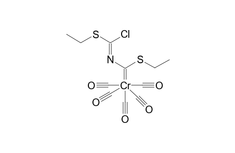 Pentacarbonyl{[[chloro(ethylthio)methylene]amino](ethylthio)carbene}chromium