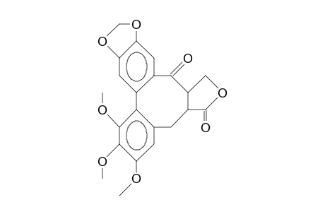 6,7,8-trimethoxy-1,3a,4,14a-tetrahydrobenzo[3,4]furo[3',4':6,7]cycloocta[1,2-f][1,3]benzodioxole-3,14-dione