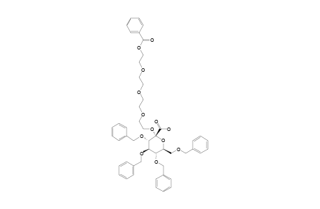 (11-BENZOYLOXY-3,6,9-TRIOXAUNDECYL-3,4,5,7-TETRA-O-BENZYL-ALPHA-D-GLUCO-HEPT-2-ULOPYRANOSID)-ONIC-ACID