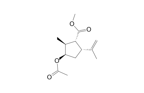 Methyl (1R,2S,3R,5R)-3-Acetoxy-2-methyl-5-(prop-1-en-2-yl)cyclopentanecarboxylate