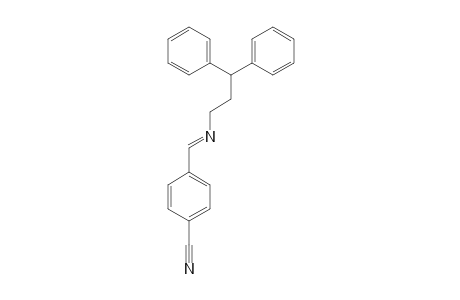 N-PARA-CYANO-BENZYLIDENE-N-3,3-DIPHENYLPROPYLAMINE