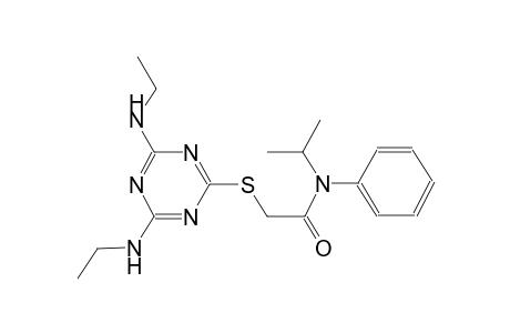 2-{[4,6-bis(ethylamino)-1,3,5-triazin-2-yl]sulfanyl}-N-isopropyl-N-phenylacetamide