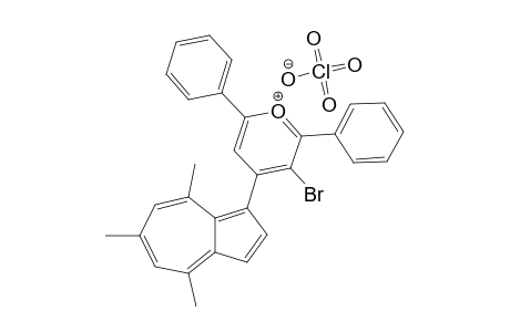 3-BROMO-4-(4,6,8-TRIMETHYL-AZULENE-1-YL)-2,6-DIPHENYL-PYRANYLIUM-PERCHLORATE;(RN=4',6',8'ME3;R=BR;X=H)