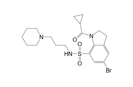 1H-indole-7-sulfonamide, 5-bromo-1-(cyclopropylcarbonyl)-2,3-dihydro-N-[3-(1-piperidinyl)propyl]-