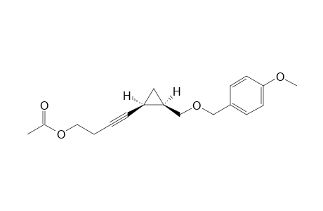 4-((1S,2R)-2-(((4-methoxybenzyl)oxy)methyl)cyclopropyl)but-3-yn-1-yl acetate