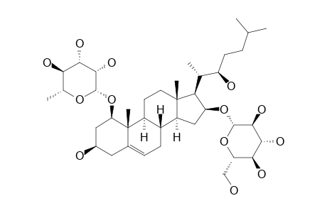 (22S)-CHOLEST-5-ENE-1-BETA,3-BETA,16-BETA,22-TETROL-1-O-ALPHA-L-RHAMNOPYRANOSYL-16-O-BETA-D-GLUCOPYRANOSIDE