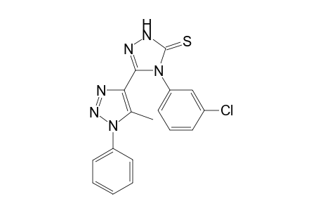 4-(3-Chlorophenyl)-3-(5-methyl-1-phenyl-1H-1,2,3-triazol-4-yl)-1H-1,2,4-triazole-5(4H)-thione