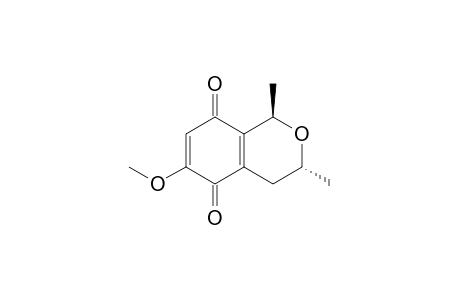 (1R,3R)-6-methoxy-1,3-dimethylbenzo[c]pyran-5,8-dione
