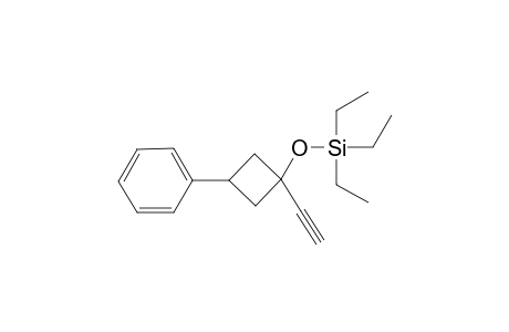 (1-Ethynyl-3-phenylcyclobutoxy)triethylsilane