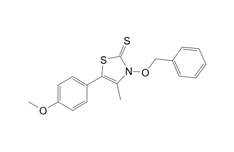 3-(1-Benzyloxy)-5-(p-methoxyphenyl)-4-methylthiazole-2(3H)-thione