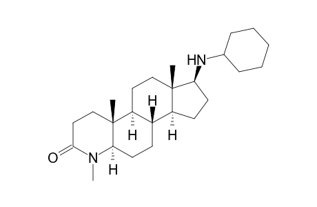 17.beta.-(N-Cyclohexylamino)-4-methyl-4-aza-5.alpha.-androstan-3-one