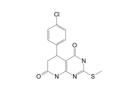 5-(4-CHLOROPHENYL)-3,4,5,6,7,8-HEXAHYDRO-2-METHYLTHIOPYRIDO-[2,3-D]-PYRIMIDINE-4,7-DIONE