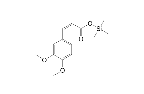 3,4-Dimethoxy-cinnamic acid TMS