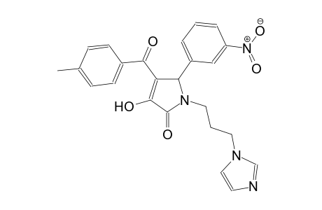 3-hydroxy-1-[3-(1H-imidazol-1-yl)propyl]-4-(4-methylbenzoyl)-5-(3-nitrophenyl)-1,5-dihydro-2H-pyrrol-2-one