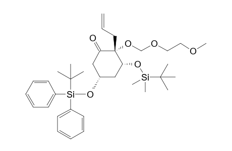 (2R,3R,5S)-2-Allyl-3-(tert-butyldimethylsilyloxy)-5-(tert-butyldiphenylsilyloxy)-2-(2-methoxyethoxymethoxy)cyclohexanone