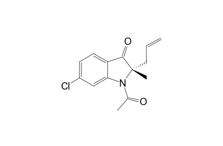 (S)-1-Acetyl-2-allyl-6-chloro-2-methylindolin-3-one