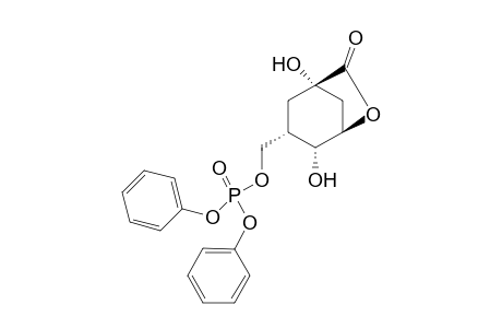 (1S)-4-exo-1,4-Dihydroxy-3-exo-[[[bis(phenyloxy)phosphinyl]oxy]methyl]-6-oxabicyclo[3.2.1]octan-7-one