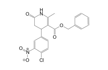 3-pyridinecarboxylic acid, 4-(4-chloro-3-nitrophenyl)-1,4,5,6-tetrahydro-2-methyl-6-oxo-, phenylmethyl ester