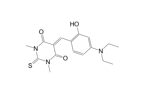 5-[4-(diethylamino)-2-hydroxybenzylidene]-1,3-dimethyl-2-thioxodihydro-4,6(1H,5H)-pyrimidinedione