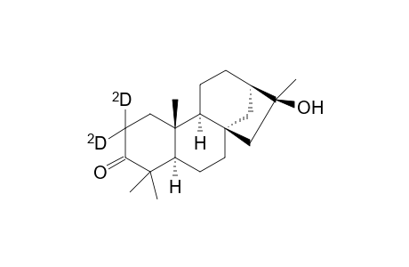 [2H2]-(5.alpha.,9.alpha.,10.beta.,16.zeta.)-16-hydroxy-kauran-3-one