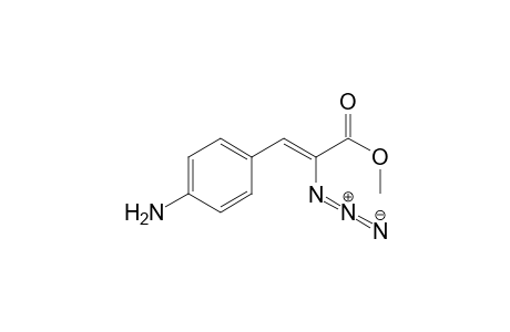2-Propenoic acid, 3-(4-aminophenyl)-2-azido-, methyl ester, (Z)-