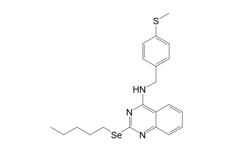 4-(4'-Methylthiobenzyl)amino-2-pentylselenoquinazoline