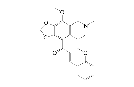 (2E)-1-(4-methoxy-6-methyl-5,6,7,8-tetrahydro[1,3]dioxolo[4,5-g]isoquinolin-9-yl)-3-(2-methoxyphenyl)-2-propen-1-one