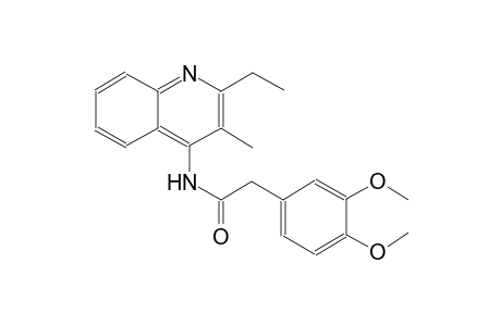2-(3,4-dimethoxyphenyl)-N-(2-ethyl-3-methyl-4-quinolinyl)acetamide