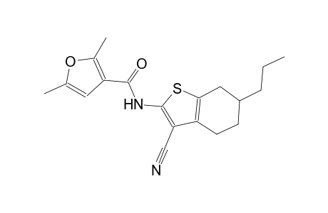 N-(3-cyano-6-propyl-4,5,6,7-tetrahydro-1-benzothien-2-yl)-2,5-dimethyl-3-furamide