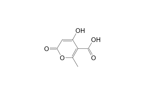 2H-Pyran-5-carboxylic acid, 4-hydroxy-6-methyl-2-oxo-