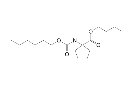 1-Aminocyclopentanecarboxylic acid, N-(hexyloxycarbonyl)-, butyl ester