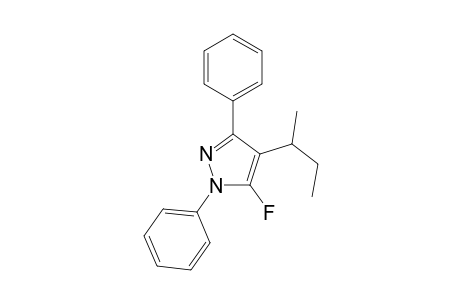 4-Butan-2-yl-5-fluoranyl-1,3-diphenyl-pyrazole