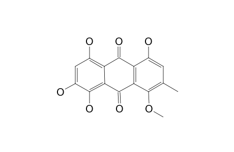 1,4,5,6,8-Pentahydroxy-3-methylanthraquinone - monomethylderivative