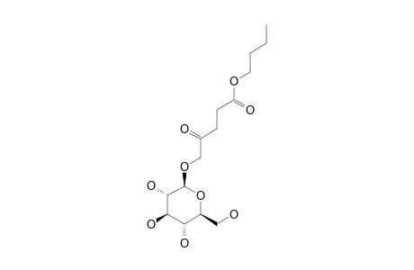 TERNATOSIDE-A;4-CARBONYL-(O-BETA-D-GLUCOPYRANOSYL)-PENTANOIC-ACID-1-O-BUTYLESTER