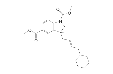 3-[(E)-4-cyclohexylbut-2-enyl]-3-methyl-2H-indole-1,5-dicarboxylic acid dimethyl ester
