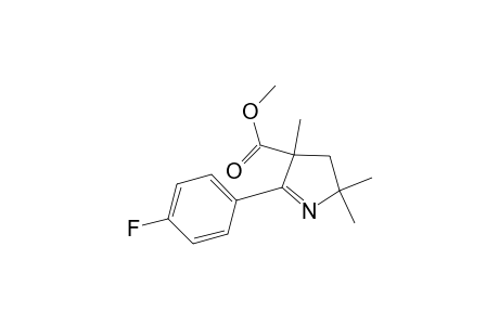 2H-Pyrrole-4-carboxylic acid, 5-(4-fluorophenyl)-3,4-dihydro-2,2,4-trimethyl-, methyl ester