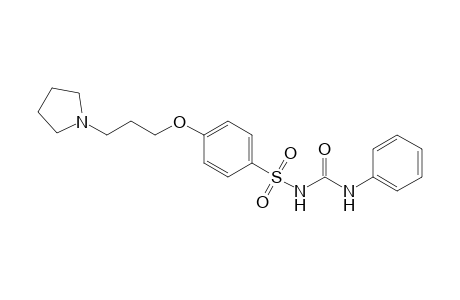 1-Phenyl-3-[4-(3-pyrrolidin-1-ylpropoxy)benzene]sulfonylurea