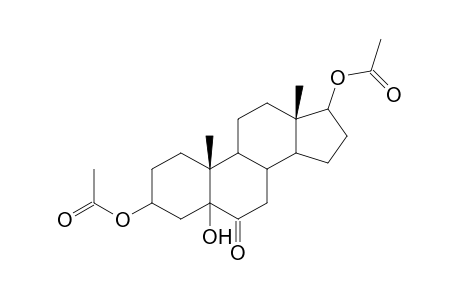 17-(ACETYLOXY)-5-HYDROXY-6-OXOANDROSTAN-3-YL ACETATE