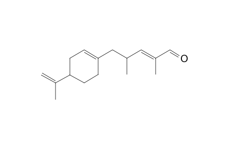(E)-2,4-Dimethyl-5-[4-(prop-1-en-2-yl)cyclohex-1-en-1-yl]pent-2-enal
