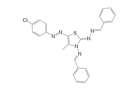 Benzylidene-[2-(benzildene-azo)-4-methyl-5-p-chlorophenylazo-thiazol-3-yl]-amine