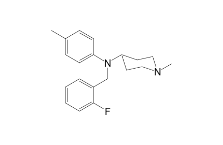 N-(2-Fluorobenzyl)-1-methyl-N-(4-methylphenyl)piperidin-4-amine