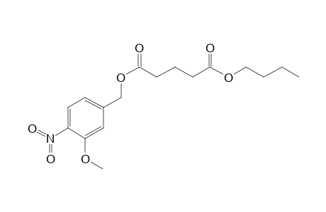 Glutaric acid, 3-methoxy-4-nitrobenzyl butyl ester