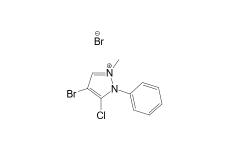 1-Methyl-2-phenyl-3-chloro-4-bromopyrazolium bromide