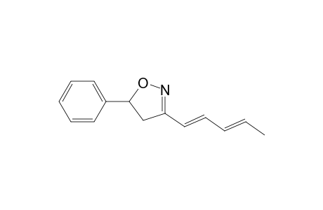 Isoxazole, 4,5-dihydro-3-(1,3-pentadienyl)-5-phenyl-, (E,E)-
