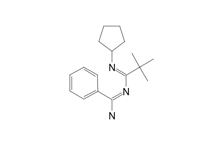 2-TERT.-BUTYL-1-CYCLOPENTYL-4-PHENYL-1,3,5-TRIAZAPENTA-1,3-DIENE