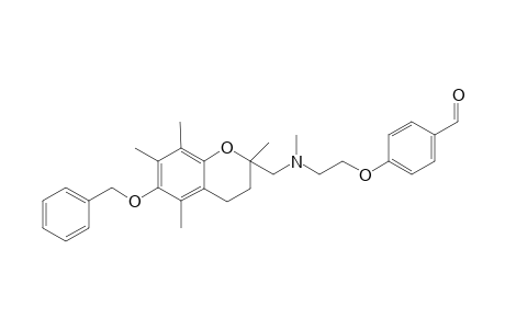 4-[2-[2-[N-(6-Benzyloxy-2,5,7,8-tetramethylchroman-2-ylmethyl)-N-methylamino]ethoxy]benzaldehyde