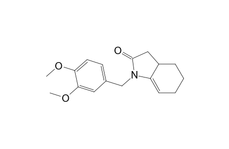 1-[(3,4-Dimethoxyphenyl)methyl]-1,3,3a,4,5,6-hexahydro-2H-indol-2-one